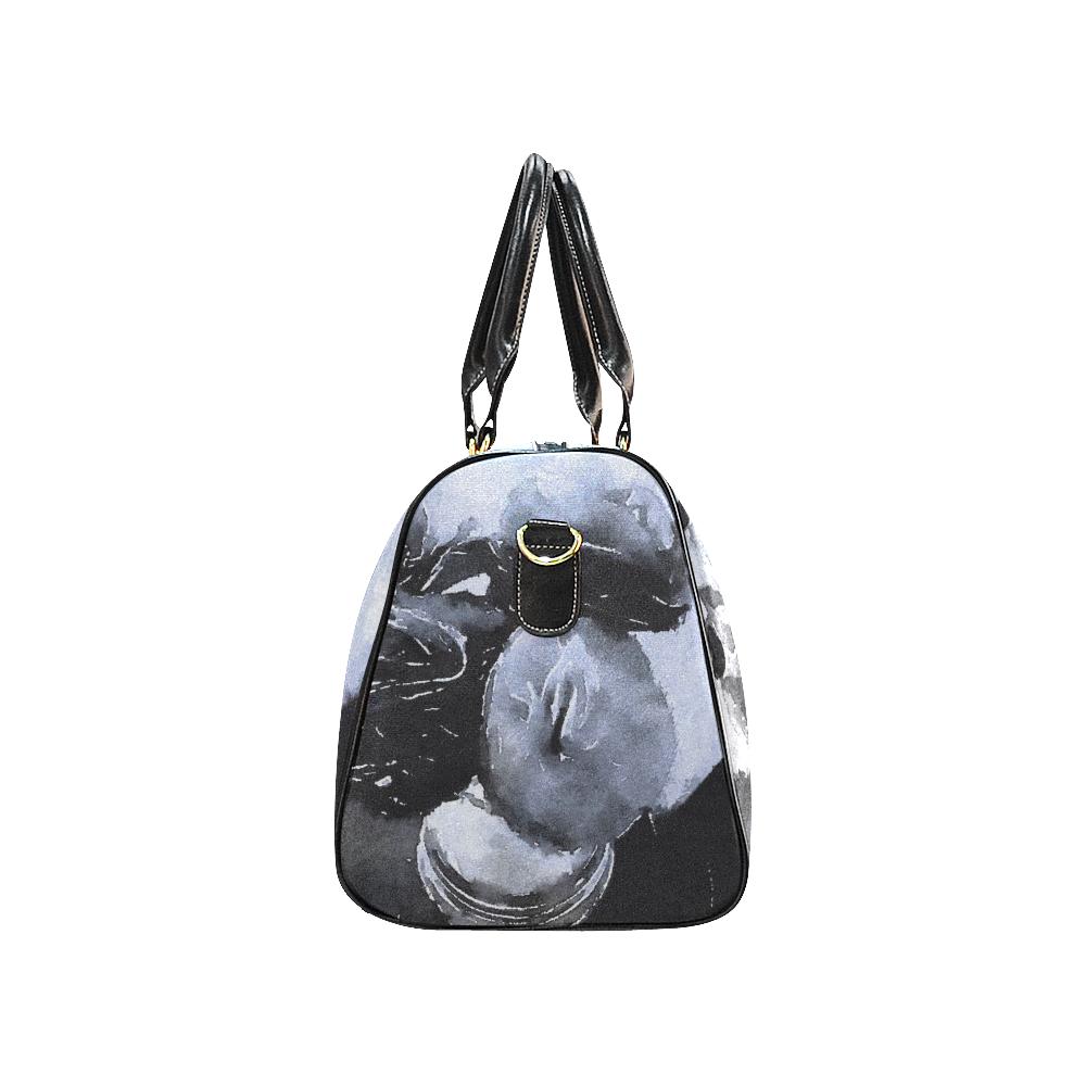 Love Lives Black and White Travel Bags
