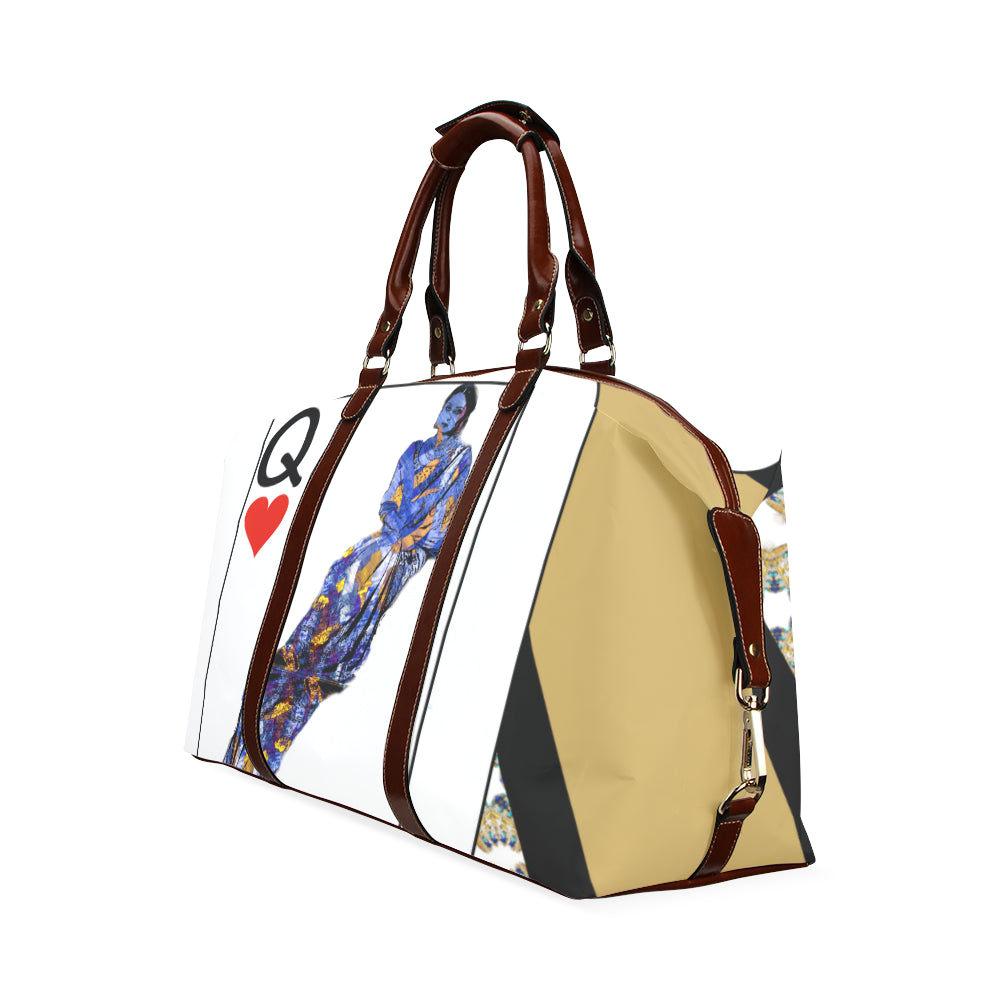 Play Your Hand...Queen Heart No. 3 Travel Bags