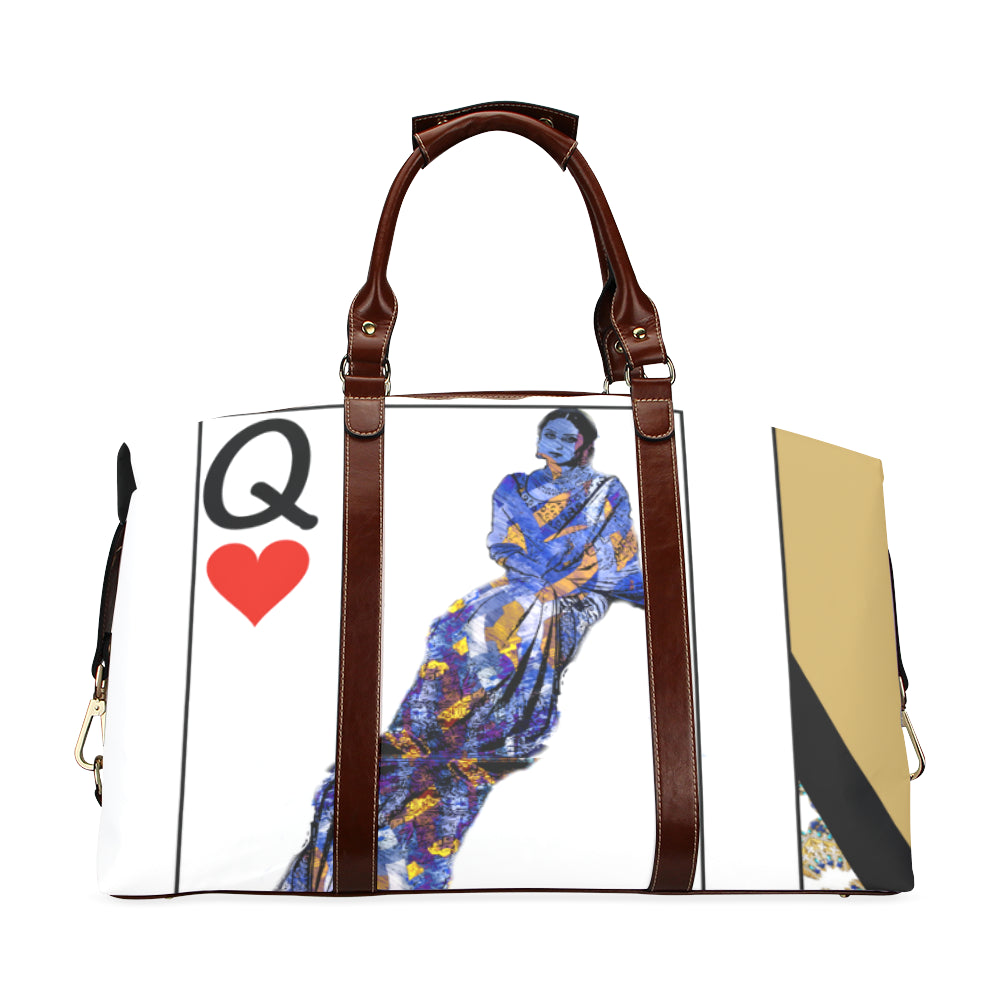 Play Your Hand...Queen Heart No. 3 Travel Bags