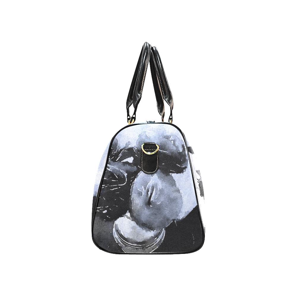 Love Lives Black and White Travel Bags