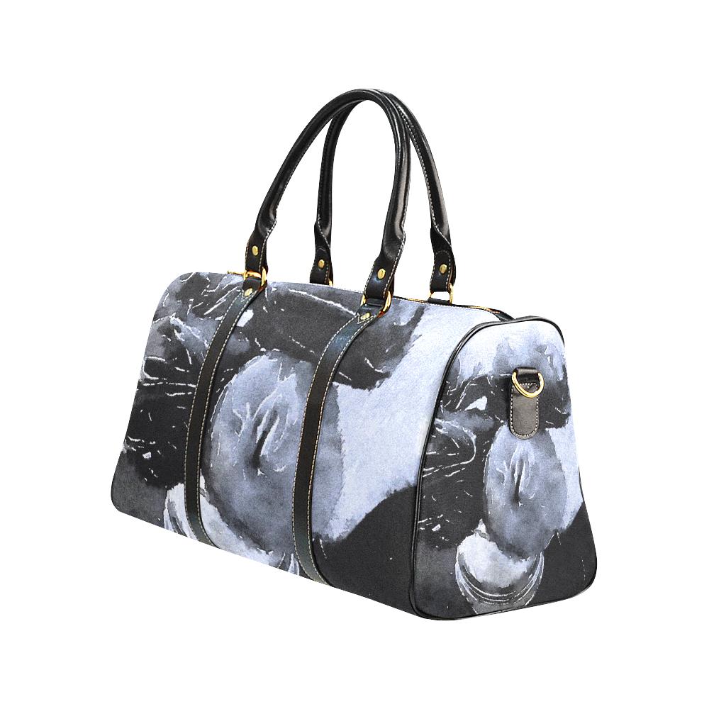 Love Lives Black and White Travel Bags