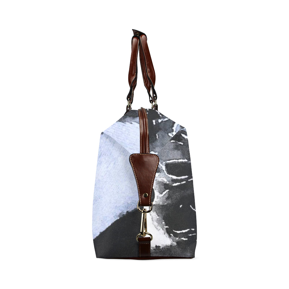Love Lives Black and White Travel Bags
