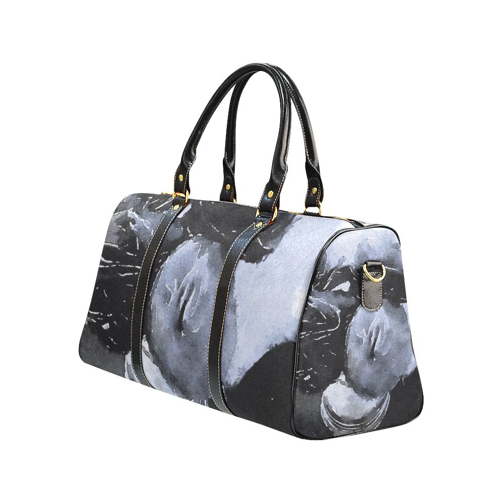 Love Lives Black and White Travel Bags