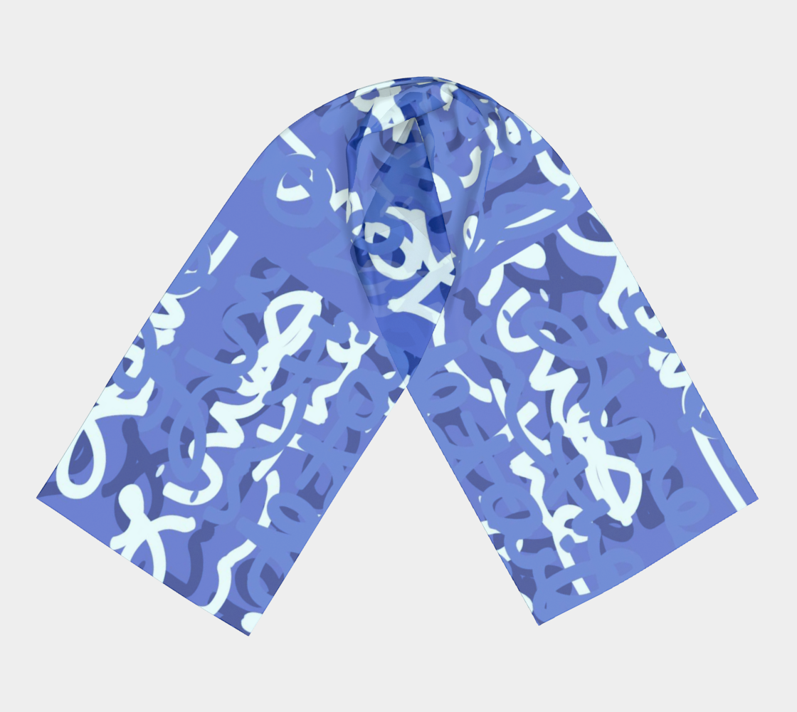 Love All Day Blue Scarves