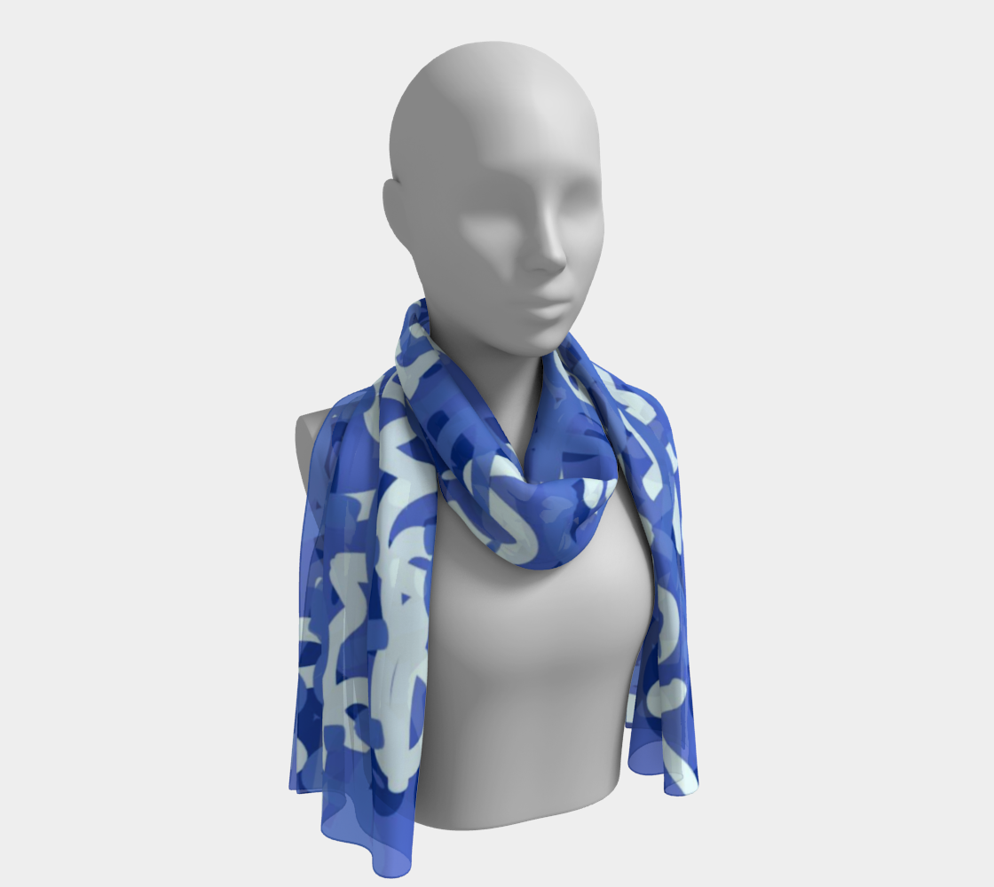 Love All Day Blue Scarves