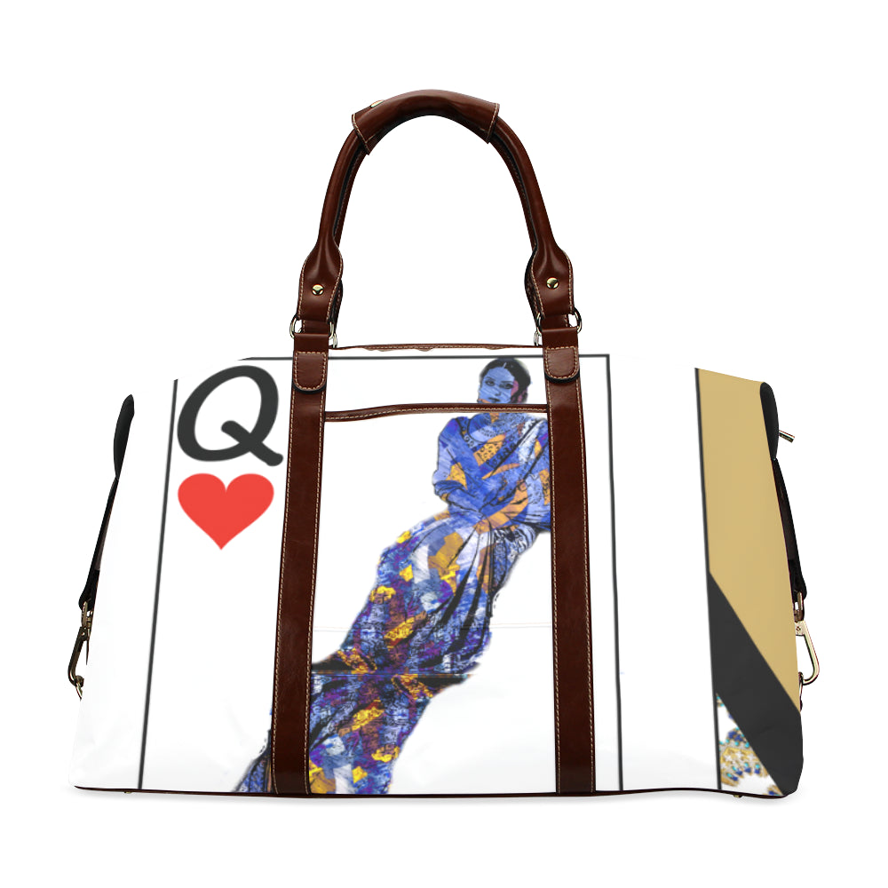 Play Your Hand...Queen Heart No. 3 Travel Bags